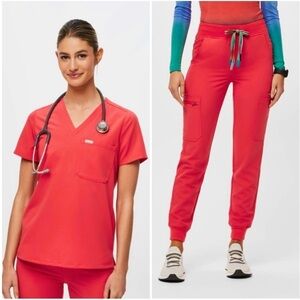 Figs Scrub Set Limited Edition Hibiscus Pride Catarina Top Zamola Pant M / MP